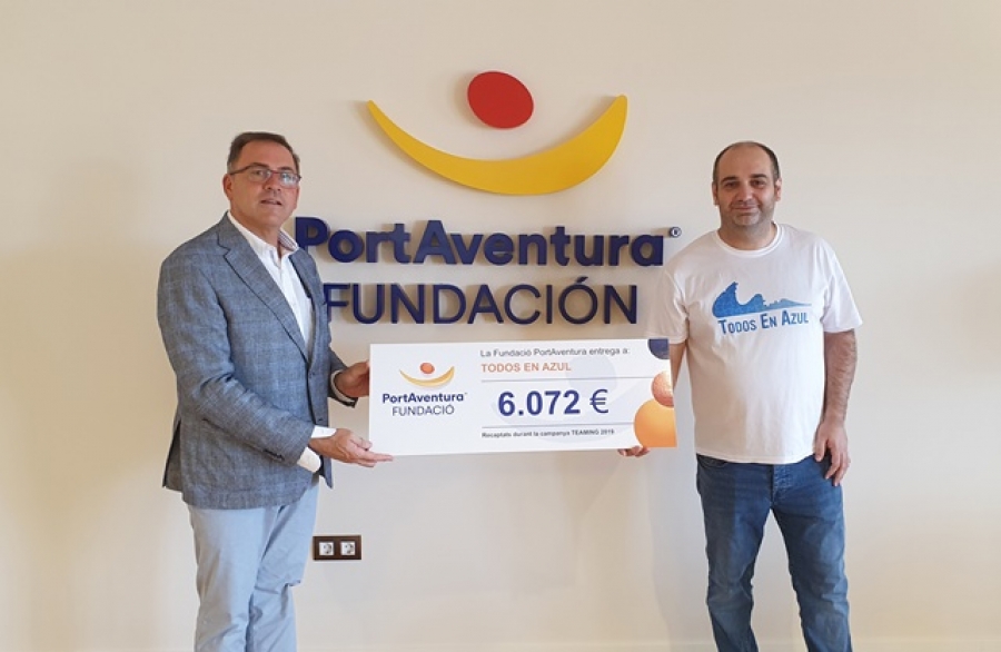 La Fundació PortAventura premia el projecte de pictogrames de Todos En Azul